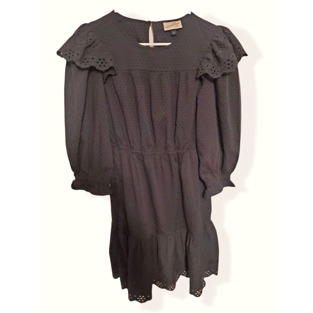 Universal Thread Goods Co. Dress Black Eyelet Cottage Core Romantic Womens Small